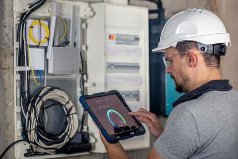 Industrial Spare Parts Overview With Machine Components